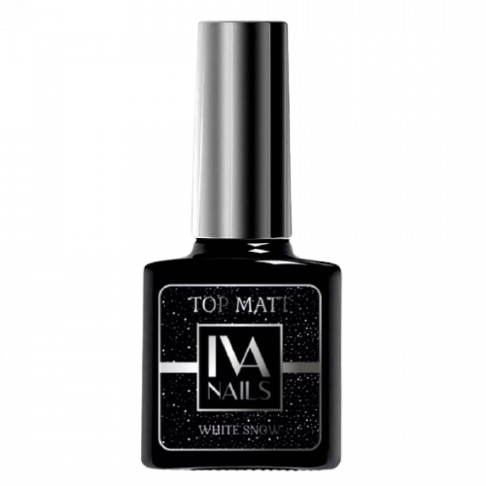 Iva nails, Top matt white snow 8ml